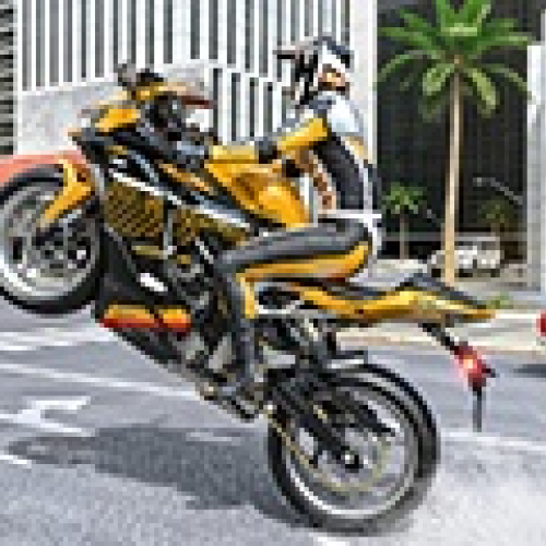 Real Motorbike Super Hero Stunt 3D