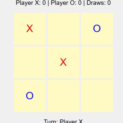 tic tac toe html