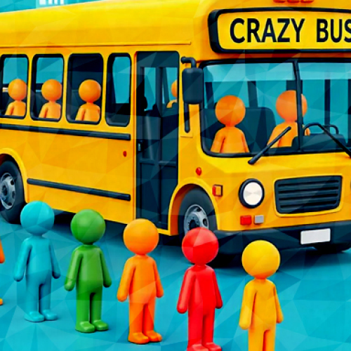 Crazy Bus Car Jam Parking